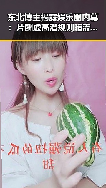 东北博主揭露娱乐圈内幕：片酬虚高潜规则暗流涌动